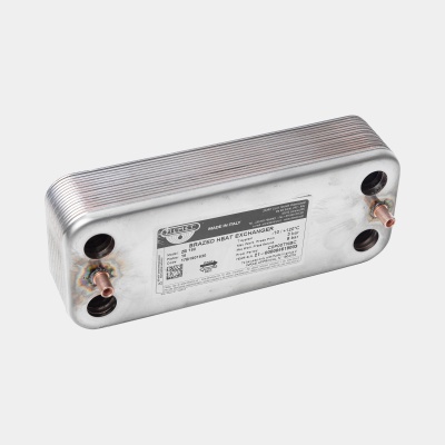 Теплообменник ГВС Zilmet 1901630 - 16 пластин 192 x 160 (для Baxi Classic, Baltgaz)